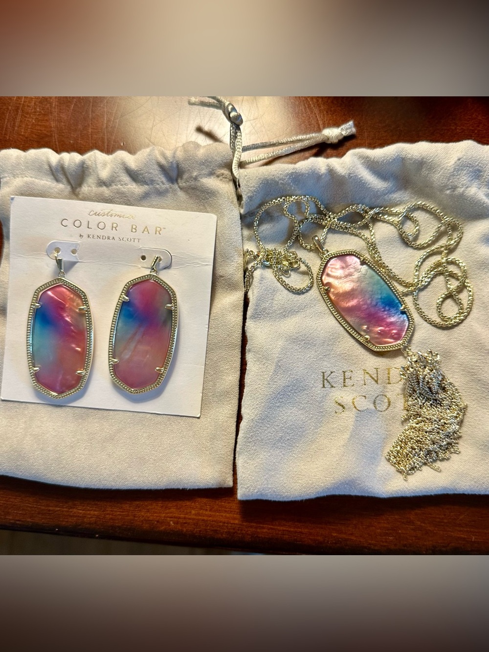 Kendra Scott Danielle Earrings & Rayne Long Pendant Necklace Set